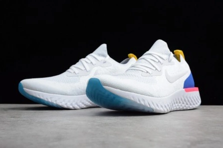 Practical 9148 Nike Epic React Flyknit white AQ0067-101