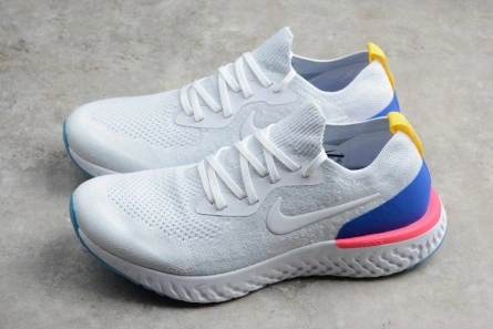 Style match Practical 9148 Nike Epic React Flyknit white AQ0067-101