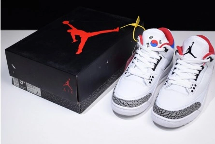 Reproduction Resilient 8189 Air Jordan 3 Retro Seoul Korea AV8370-100