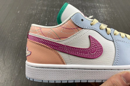 Clone Resilient 8575 Air Jordan 1 Low Sashiko “Multi-Color” FV3623-151
