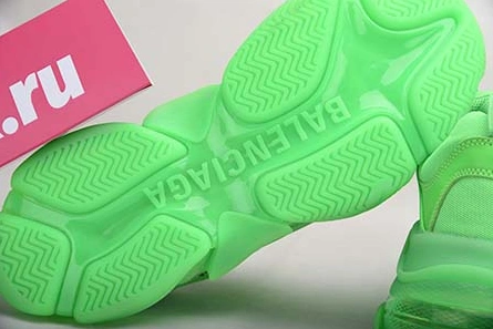 Entry-level luxury Sleek 2005 BALENCIAGA TRIPLE S NEON GREEN - 541624 W09OL 3801