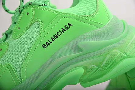 Entry-level luxury Sleek 2005 BALENCIAGA TRIPLE S NEON GREEN - 541624 W09OL 3801