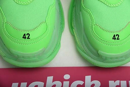 Entry-level luxury Sleek 2005 BALENCIAGA TRIPLE S NEON GREEN - 541624 W09OL 3801
