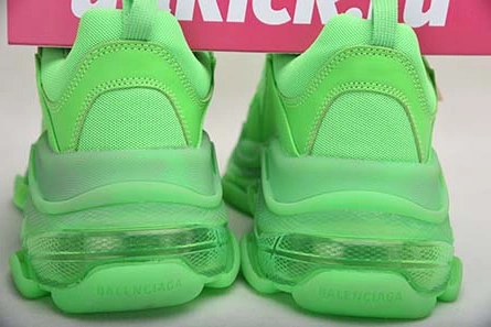 Entry-level luxury Sleek 2005 BALENCIAGA TRIPLE S NEON GREEN - 541624 W09OL 3801