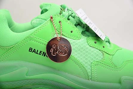 Entry-level luxury Sleek 2005 BALENCIAGA TRIPLE S NEON GREEN - 541624 W09OL 3801