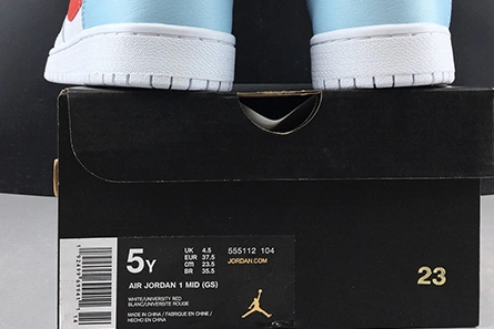 Soft 116 AIR JORDAN 1 MID (GS)-555112-104