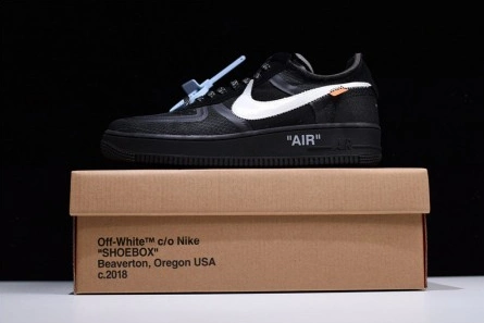Replica Soft 6719 Off-White Nike Air Force 1 Black AO4606-001