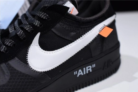 Replica Soft 6719 Off-White Nike Air Force 1 Black AO4606-001