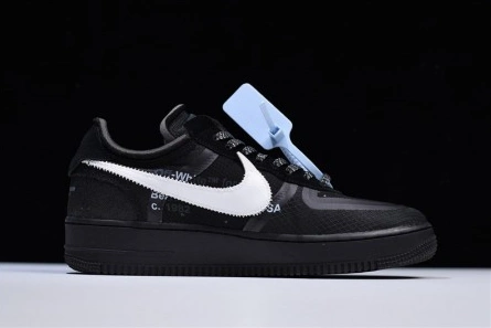 Replica Soft 6719 Off-White Nike Air Force 1 Black AO4606-001