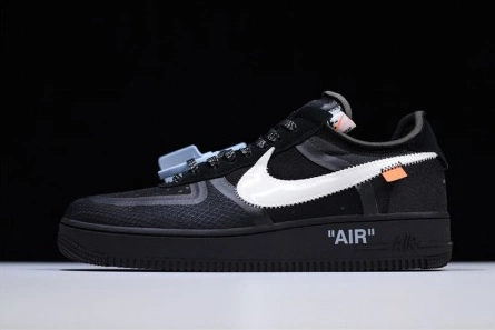 Soft 6719 Off-White Nike Air Force 1 Black AO4606-001