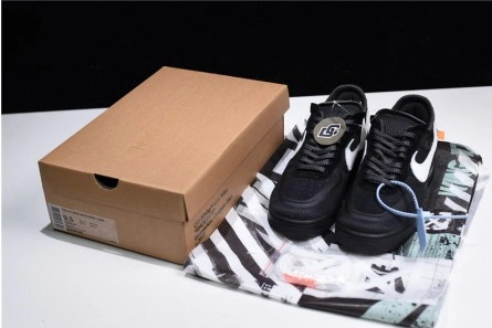 Replica Soft 6719 Off-White Nike Air Force 1 Black AO4606-001