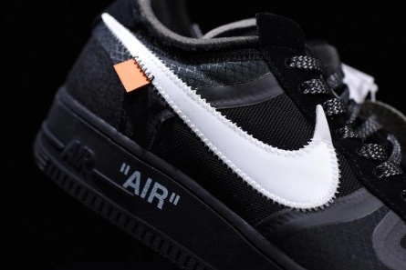 Replica Soft 6719 Off-White Nike Air Force 1 Black AO4606-001