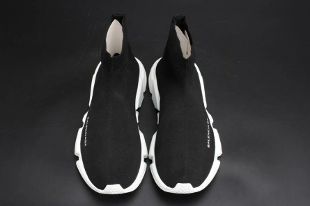 Reasonably priced Soft 7140 Balenciaga Stretch Mesh High Top Sneaker Black White