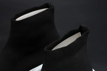 Reasonably priced Soft 7140 Balenciaga Stretch Mesh High Top Sneaker Black White