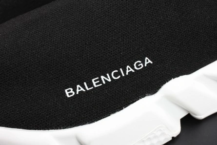 Reasonably priced Soft 7140 Balenciaga Stretch Mesh High Top Sneaker Black White