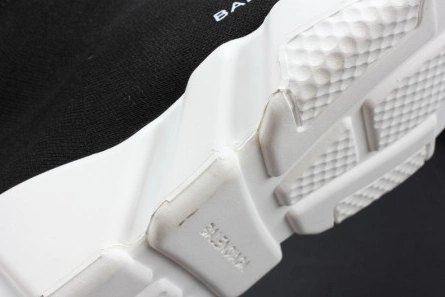 Reasonably priced Soft 7140 Balenciaga Stretch Mesh High Top Sneaker Black White