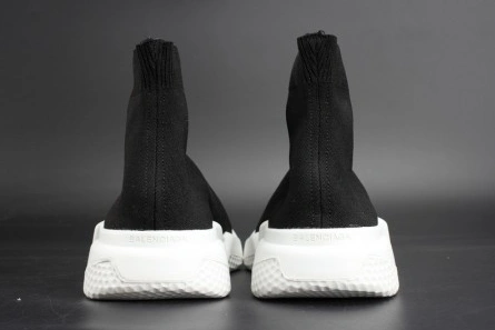 Reasonably priced Soft 7140 Balenciaga Stretch Mesh High Top Sneaker Black White