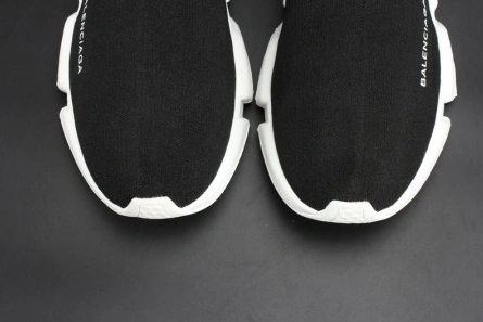 Reasonably priced Soft 7140 Balenciaga Stretch Mesh High Top Sneaker Black White