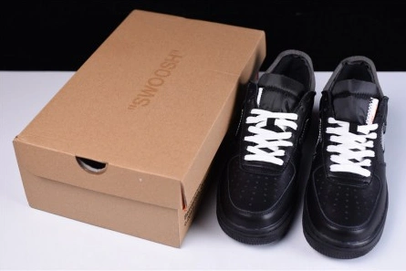 Master copy Sophisticated 3694 OFF-WHITE x MoMA x Nike Air Force 1 07 Low Black AV5210-001