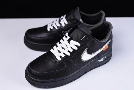 Master copy Sophisticated 3694 OFF-WHITE x MoMA x Nike Air Force 1 07 Low Black AV5210-001