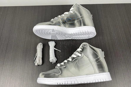 Close-to-original SportInspired 5152 Nike Dunk High CLOT Metallic Silver DH4444-900