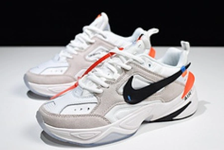 Replica SportInspired 7488 Off-White x nike M2K tekno White, Black & Team Orange A03108 058