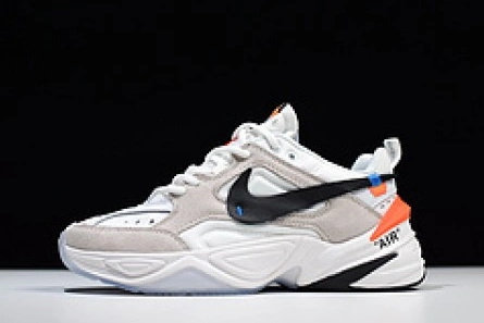 Replica SportInspired 7488 Off-White x nike M2K tekno White, Black & Team Orange A03108 058
