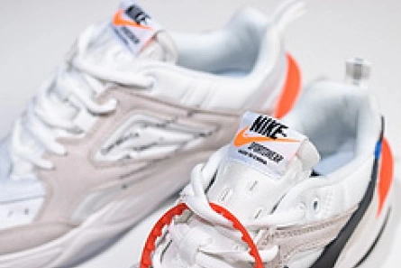 Replica SportInspired 7488 Off-White x nike M2K tekno White, Black & Team Orange A03108 058