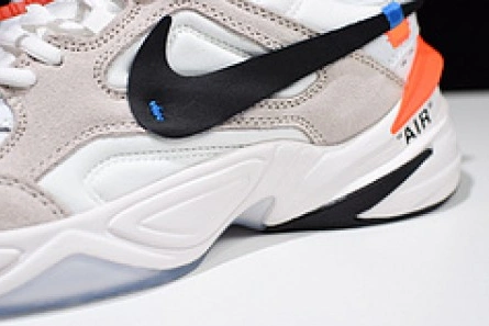 Replica SportInspired 7488 Off-White x nike M2K tekno White, Black & Team Orange A03108 058