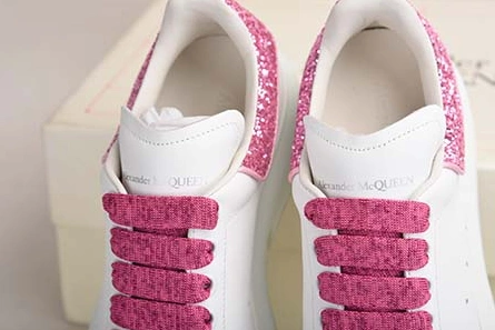 Affordable SportInspired 7534 ALEXANDER MCQUEEN SOLE SNEAKERS -462214-WHGP7-9374 PINK SEQUINS