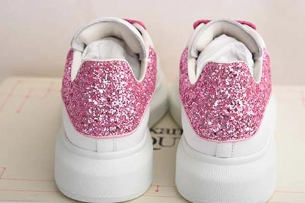 Affordable SportInspired 7534 ALEXANDER MCQUEEN SOLE SNEAKERS -462214-WHGP7-9374 PINK SEQUINS