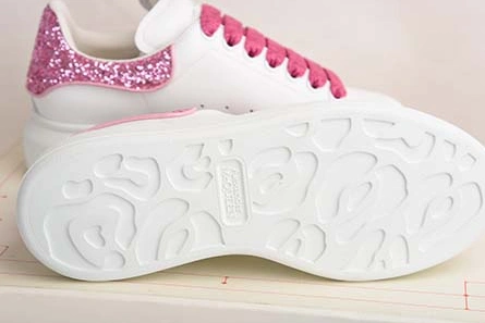 Affordable SportInspired 7534 ALEXANDER MCQUEEN SOLE SNEAKERS -462214-WHGP7-9374 PINK SEQUINS