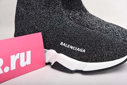 Top-grade copy StreetReady 3232 BALENCIAGA SPEED TRAINER BLACK SHINE 6278