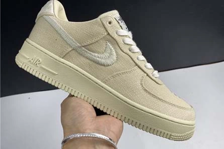 Master copy Stussy x Nike Air Force 1 Low “Fossil Stone” CZ9084-200 Refined 9887