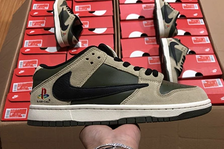 Reproduction Stylish 1263 Nike Dunk SB TRAVIS SCOTT PS X DUNK LOW CU1726 100