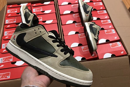 Reproduction Stylish 1263 Nike Dunk SB TRAVIS SCOTT PS X DUNK LOW CU1726 100