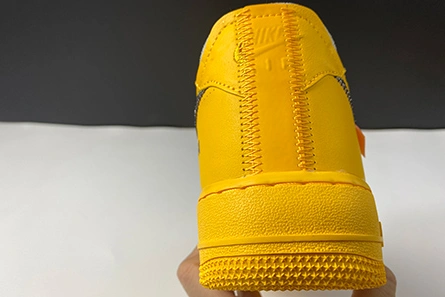 Designer inspired Stylish 2609 Off-White x Nike Air Force 1 “University Gold” DD1876-700