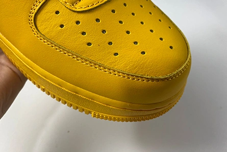 Designer inspired Stylish 2609 Off-White x Nike Air Force 1 “University Gold” DD1876-700