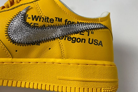 Designer inspired Stylish 2609 Off-White x Nike Air Force 1 “University Gold” DD1876-700