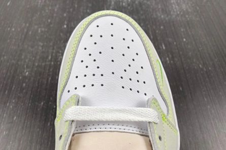 Economical Stylish 5684 Jordan 1 Retro Low White Ghost Green Black  DM7837-103