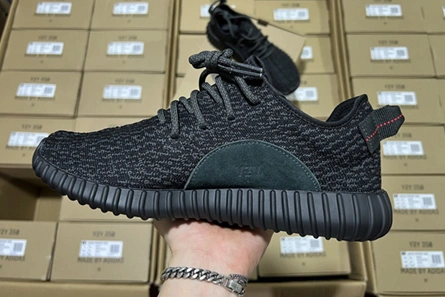 1:1 copy Stylish 7494 Adidas YEEZY 350 Boost Pirate Black BB5350