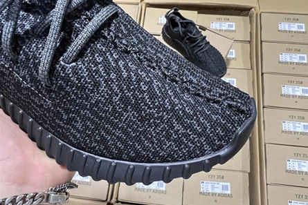 1:1 copy Stylish 7494 Adidas YEEZY 350 Boost Pirate Black BB5350