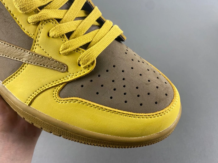 Entry-level luxury Travis Scott x Air Jordan 1 DM7866-665 Breathable 6065