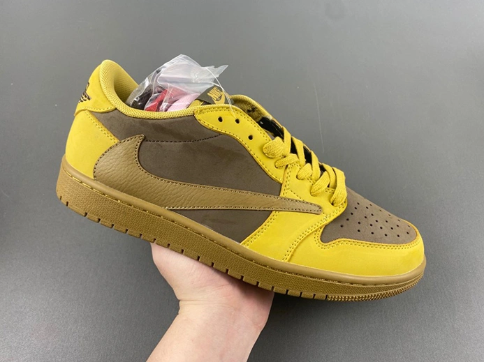 Entry-level luxury Travis Scott x Air Jordan 1 DM7866-665 Breathable 6065