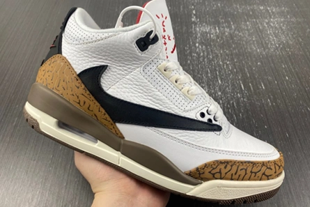 Premium replica Travis Scott x Air Jordan 3 “Palomino” CT8532-120 Lightweight 7120