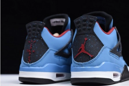 Premium replica Travis Scott x Air Jordan 4 “Houston Oilers”  University Blue 308497-406 Timeless 8953
