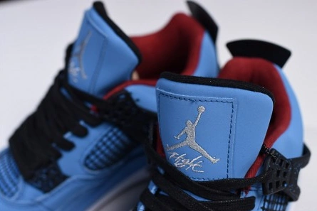 Premium replica Travis Scott x Air Jordan 4 “Houston Oilers”  University Blue 308497-406 Timeless 8953