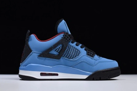 Premium replica Travis Scott x Air Jordan 4 “Houston Oilers”  University Blue 308497-406 Timeless 8953