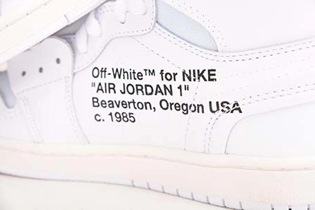 Entry-level luxury Trendsetting 1810 Off-White Air Jordan 1 Retro High White AQ0818-100