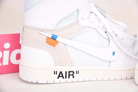 Entry-level luxury Trendsetting 1810 Off-White Air Jordan 1 Retro High White AQ0818-100